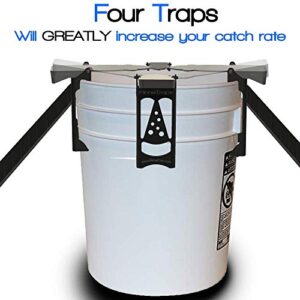 RinneTraps - 2 Pack Walk The Plank Mouse Trap | Bucket Mouse Trap | Mini Flip N Slide | 2 Free Ramps Included- Multi Catch, Auto Resetting | Humane | Catch and Release | Or Lethal