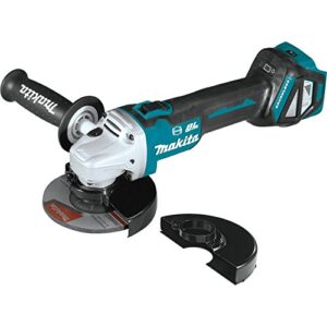 makita xag17zu 18v lxt® lithium-ion brushless cordless 4-1/2” / 5" cut-off/angle grinder, with electric brake and aws®, tool only