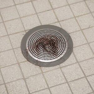 Danco 10895 Shower Drain Strainer, 5-3/4 inch, Brushed Nickel