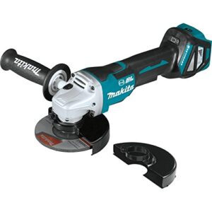 makita xag21zu 18v lxt lithium-ion brushless 4-1/2”/ 5" paddle switch cut-off/angle grinder, electric brake & aws, tool only