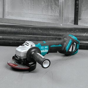 Makita XAG21ZU 18V LXT Lithium-Ion Brushless 4-1/2”/ 5" Paddle Switch Cut-Off/Angle Grinder, Electric Brake & Aws, Tool Only