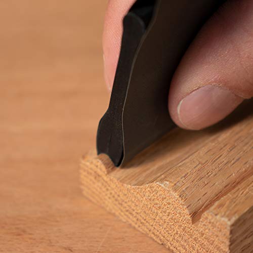 6 Piece 12 Profile Double Ended Contour Sanding Grip Set for Concave & Convex Profile Sanding. Large Size Grip Pads with Profiles. Crown Molding, Molding, Frames or General Woodworking Use