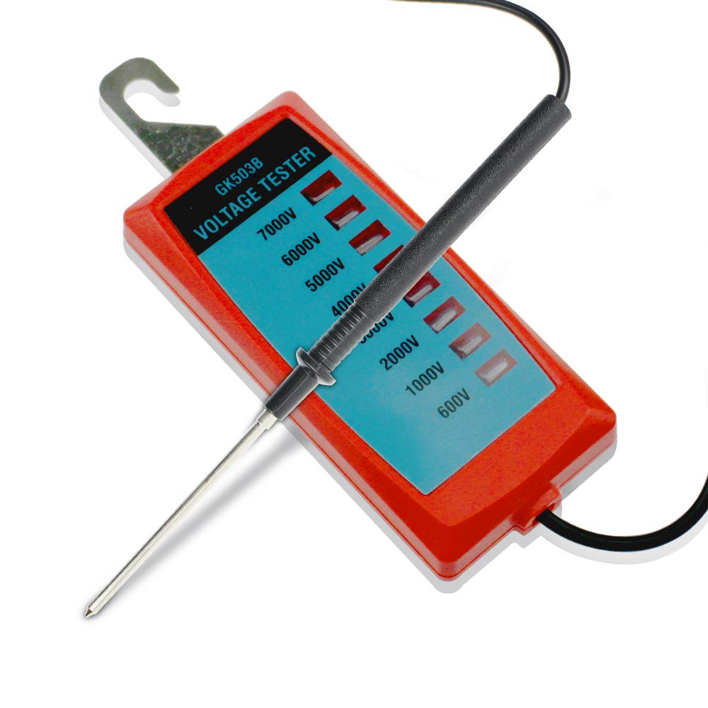 allsun Electric Fence Voltage Tester Fault Finder Farming Equipment Portable Testing Tool Neon Lights Max 600V - 7000 V