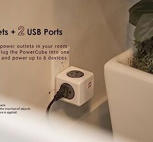 4-Outlet Surge Protector Dual USB