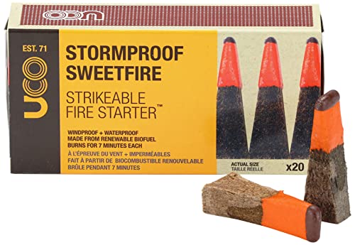 UCO Stormproof Sweetfire Strikeable Firestarters PK20