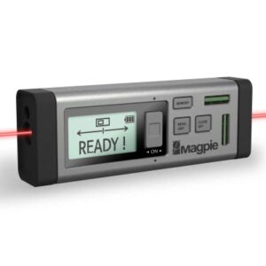 The First Bilateral Laser Measurement Tool - MAGPIE VH-80, 262ft/80m Dual Laser Distance Meter with Bluetooth App Connection, Laser Measure with 2 Bubble Levels for Fast, Precise Results