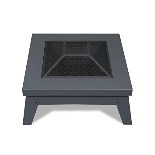 Real Flame 940-GRY Breton Wood Burning Fire Pit, Grey