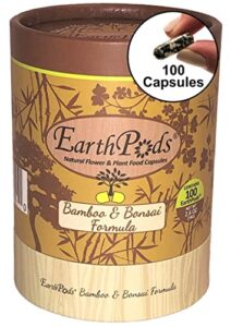 earthpods (premium) organic fertilizer spikes for bamboo & bonsai - 100 count - made in usa
