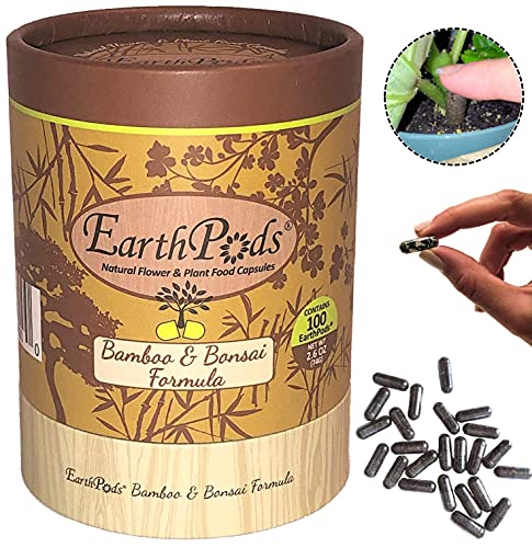 EarthPods (Premium) Organic Fertilizer Spikes for Bamboo & Bonsai - 100 Count - Made in USA