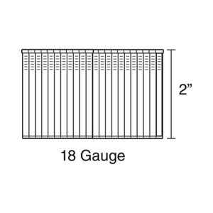 Freeman SSBN18-2 18-Gauge 2" Glue Collated Stainless Steel Brad Nails (1000 count)