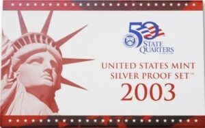 2003 s silver us proof set 10 pc coin set proof