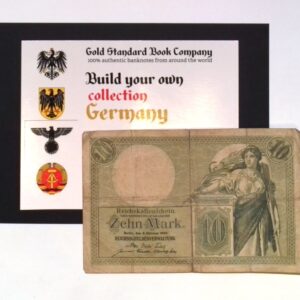 1906 German Empire Authentic 10 Mark Banknote