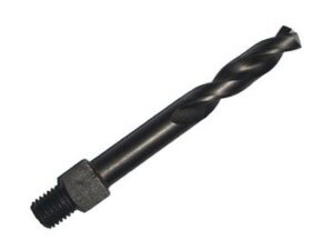 6 pcs, #21 cobalt black oxide long threaded shank drill bit, tsd21l, number of flutes: 2; cutting direction: right hand, overall length: 2-1/8" shank size: 1/4"-28