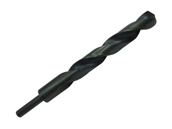 2 Pcs, 1/2" Hss Black Oxide Reduced Shank Drill Bit, 1/4" Shank, Drill America, D/Arsd1/2, Flute Length: 3-5/8"; Overall Length: 5-1/16"