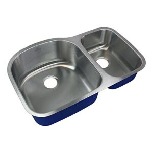 transolid mudd32219 kitchen sink, 32-in x 21-in x 9-in, stainless steel