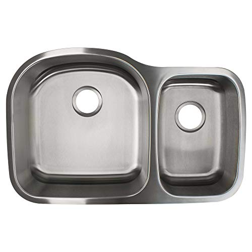 Transolid MUDD32219 Kitchen Sink, 32-in x 21-in x 9-in, Stainless steel