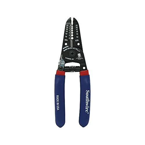 Southwire - 64807940 Tools & Equipment S1020SOL-US 10-20 AWG SOL & 12-22 AWG STR Compact Handles Wire Stripper/Cutter 10-20 SOL & 12-22 STR Stripper/Cutter