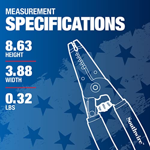 Southwire - 64807940 Tools & Equipment S1020SOL-US 10-20 AWG SOL & 12-22 AWG STR Compact Handles Wire Stripper/Cutter 10-20 SOL & 12-22 STR Stripper/Cutter