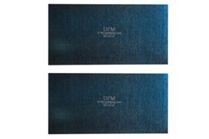 dfm tool works blue cabinet scraper rectangle sets- made in usa - multiple sizes (2, 0.032" x 2.5" x 5")