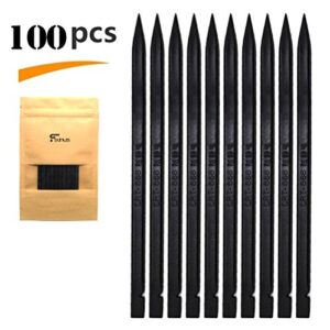 100 Pieces 5.91 Inches Professional Nylon Spudgers Open Pry Bar for Repairing Laptop iPhone iPad Smartphone PC Black Stick Prying Tools