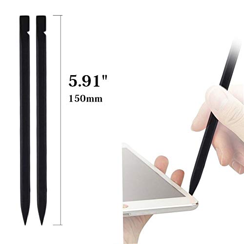 100 Pieces 5.91 Inches Professional Nylon Spudgers Open Pry Bar for Repairing Laptop iPhone iPad Smartphone PC Black Stick Prying Tools