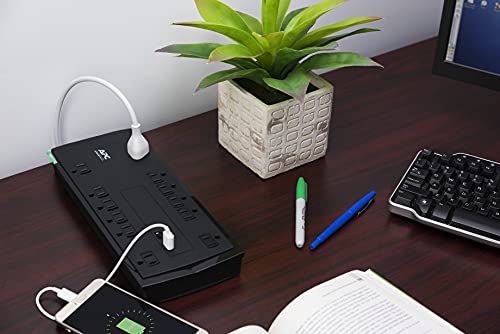 APC Surge Protector Power Strip with USB Ports, P12U2, 4320 Joule, 12 Outlet Surge Protector