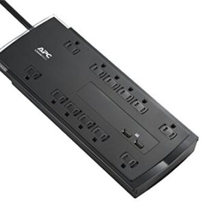 APC Surge Protector Power Strip with USB Ports, P12U2, 4320 Joule, 12 Outlet Surge Protector