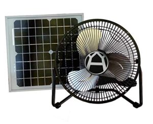 western harmonics solar powered 10 watt fan kit