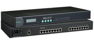 moxa nport 5650-16 - 16 ports rackmount serial device server, 10/100 ethernet, rs-232/422/485, rj-45 8pin, 15kv esd