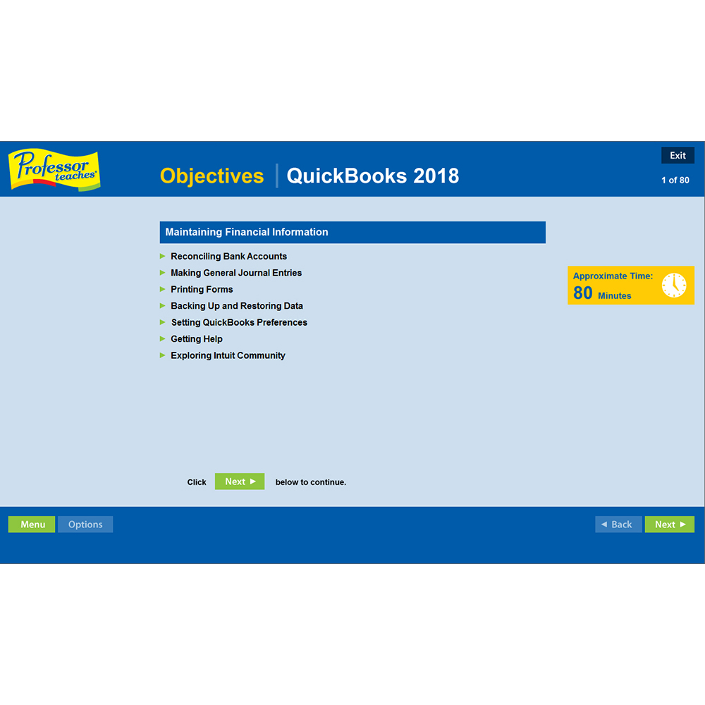 Professor Teaches QuickBooks 2018 [Download]