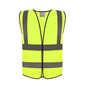 ZOJO High Visibility Reflective Vests,Adjustable Size,Lightweight Mesh Fabric, Wholesale Safety Vest for Outdoor Works, Cycling, Jogging, Walking,Sports - Fits for Men and Women (10 Pack, Neon Yellow)