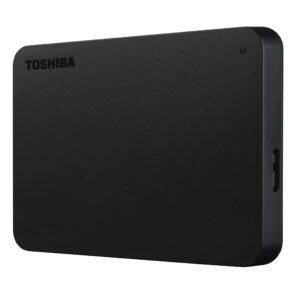 Toshiba Canvio Basics 2TB Portable External Hard Drive USB 3.0, Black - HDTB420XK3AA