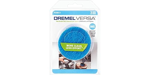 Dremel PC363-3 Power Cleaner Non-Scratch Pads- 3 Pieces