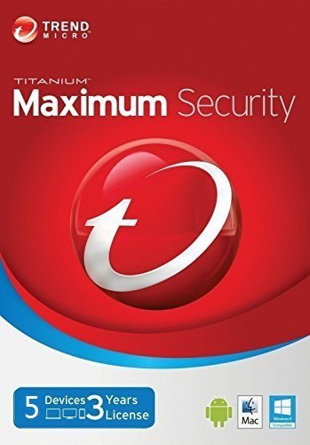 Trend Micro Maximum Security 12 (2019) 5 Devices 1 Year Subscription | PC/Mac | Media Download