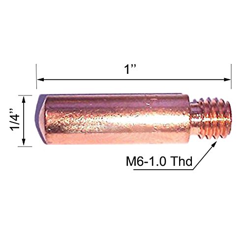 Mig Welding gun accessory 0.035" kit for Lincoln Magnum 100L or Tweco Mini/#1 Mig gun: 20pcs Contact Tips 11-35 0.035" + 2pcs gas nozzles 21-50 1/2" + 2pcs gas diffusers 35-50