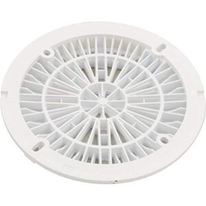 Custom Molded Products Main Drain Cover, CMP Galaxy, 8", White, w/Screw Kit