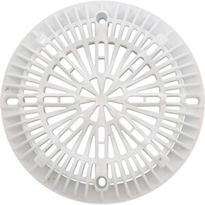 Custom Molded Products Main Drain Cover, CMP Galaxy, 8", White, w/Screw Kit