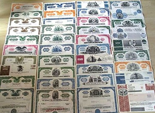 1965 No Mint Mark AMAZON SPECIAL! 100 DIFFERENT RARE ORIGINAL U.S. STOCKS, BONDS and DEBENTURES @ 79c! MANY BIG NAMES! LOWEST PRICE ON EARTH! 1 Share to $5000 Seller EXTRA FINE (AVERAGE GRADE)