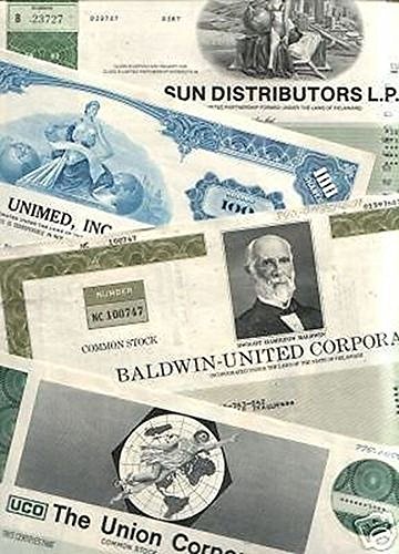 1965 No Mint Mark AMAZON SPECIAL! 100 DIFFERENT RARE ORIGINAL U.S. STOCKS, BONDS and DEBENTURES @ 79c! MANY BIG NAMES! LOWEST PRICE ON EARTH! 1 Share to $5000 Seller EXTRA FINE (AVERAGE GRADE)