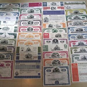 1965 No Mint Mark AMAZON SPECIAL! 100 DIFFERENT RARE ORIGINAL U.S. STOCKS, BONDS and DEBENTURES @ 79c! MANY BIG NAMES! LOWEST PRICE ON EARTH! 1 Share to $5000 Seller EXTRA FINE (AVERAGE GRADE)