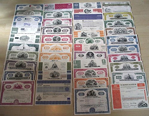 1965 No Mint Mark AMAZON SPECIAL! 100 DIFFERENT RARE ORIGINAL U.S. STOCKS, BONDS and DEBENTURES @ 79c! MANY BIG NAMES! LOWEST PRICE ON EARTH! 1 Share to $5000 Seller EXTRA FINE (AVERAGE GRADE)