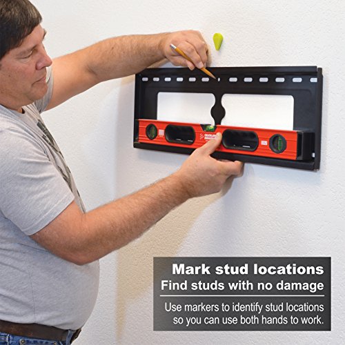 Calculated Industries 7310 StudMark Magnetic Stud Finder with 2 Removable Magnet Markers | Finds & Marks up to 3 Stud Locations | Updated 2020 More Powerful Rare Earth Magnets, No Batteries Needed