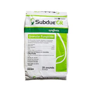 syngenta subdue gr fungicide 25# bag- granular mefenoxam 1%