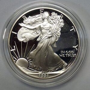 1991 S American 1 oz. Silver Eagle Dollar Proof US Mint