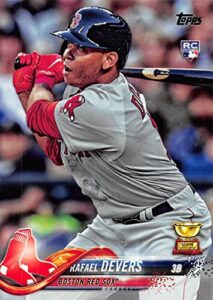2018 topps #18 rafael devers rc rookie boston red sox