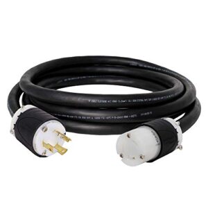 NEMA L6-30 Extension Power Cord - 30A/250V, 10 AWG - Iron Box # IBX-5803-06-C (6 ft, Build)