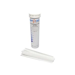 iron test strips, 0-100 ppm [vial of 50 strips] for measuring free soluble iron (fe2+ and fe3+)