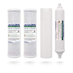 applied membranes inc. | reverse osmosis filter replacement for 5 stage reverse osmosis water filtration systems (100 gpd, pre & post filters set - 1 year supply)
