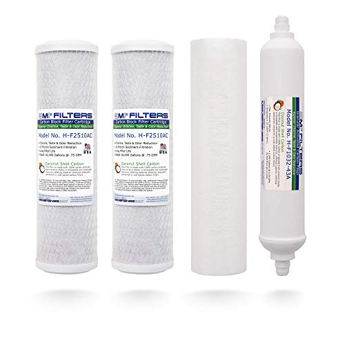 Applied Membranes Inc. | Reverse Osmosis Filter Replacement For 5 Stage Reverse Osmosis Water Filtration Systems (100 GPD, Pre & Post Filters Set - 1 Year Supply)