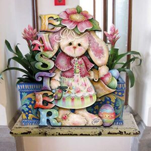 The Easter Bunny Door Hanger Wall Decor art by Jamie Mills-Price Easter Spring Decor 8457605H - Designocracy